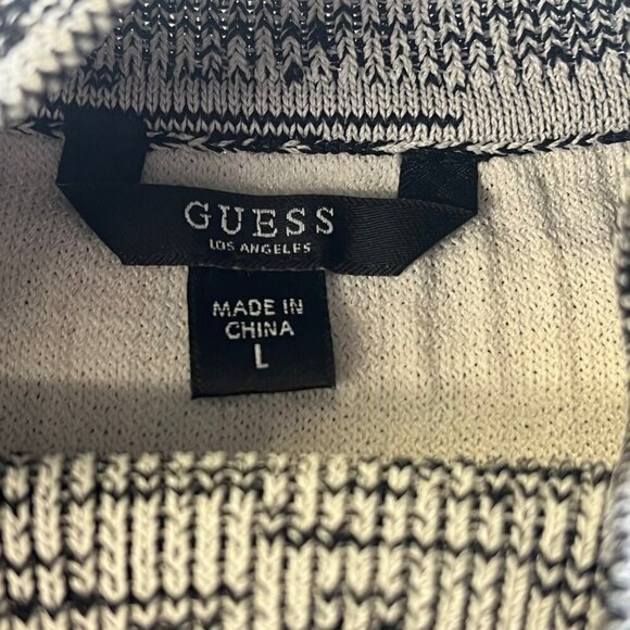 Guess Sleeveless Kaya Space Dye Crop Sweater Ladies Size Large - Picture 4 of 6